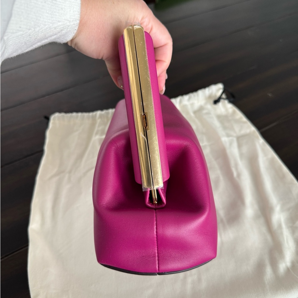 NWT Hot Pink Midi Fendi First Pouchette Clutch - Picture 10 of 12